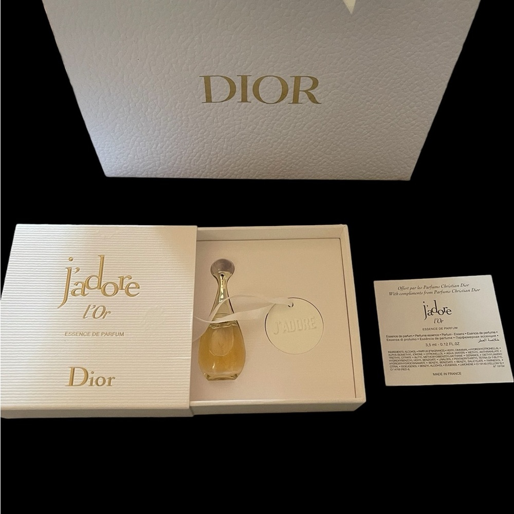 New Dior Jadore 0.12 FL oz perfum and Ceramic tag